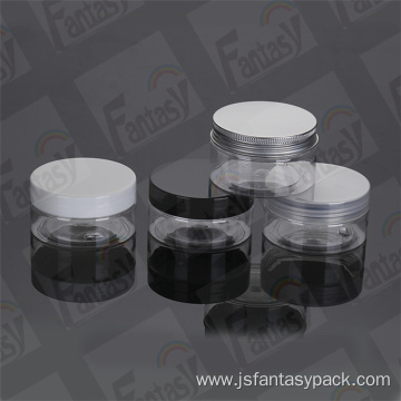pet plastic cosmetic cream jar with lid